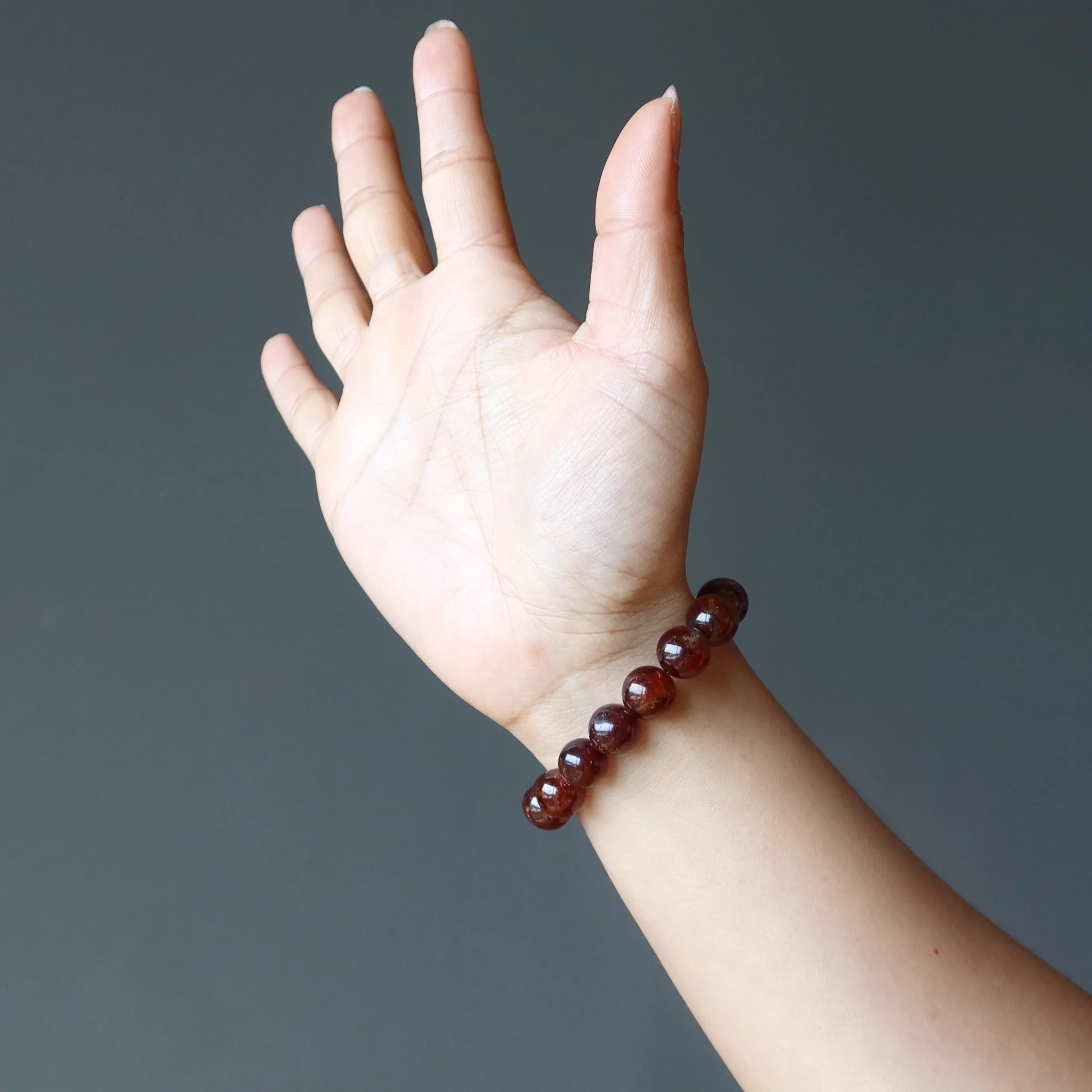 Garnet Bracelet Warm Memories Rare Timeless Orange Hessonite Gem