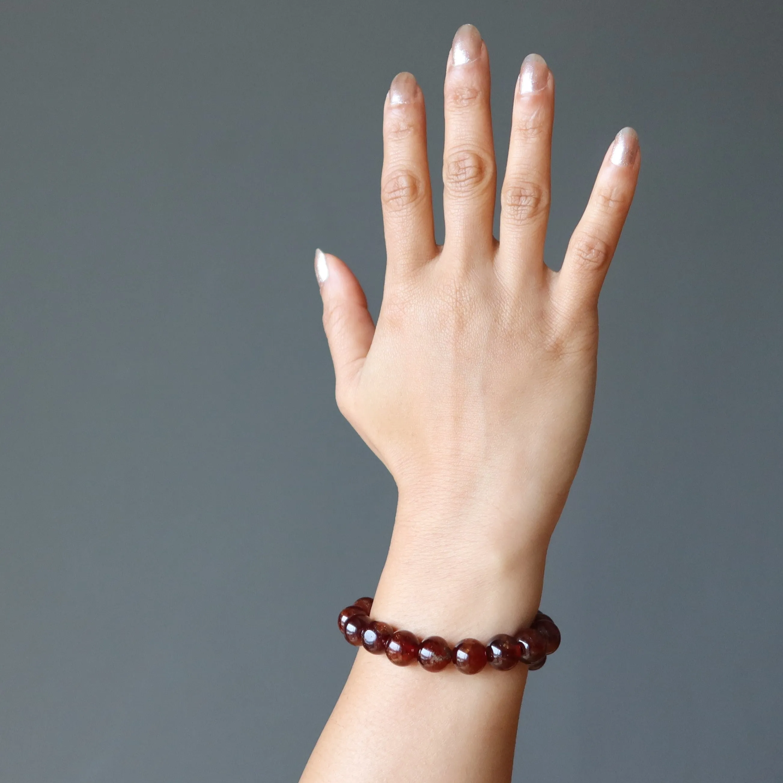 Garnet Bracelet Warm Memories Rare Timeless Orange Hessonite Gem