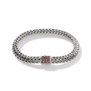 Garnet Chain Bracelet