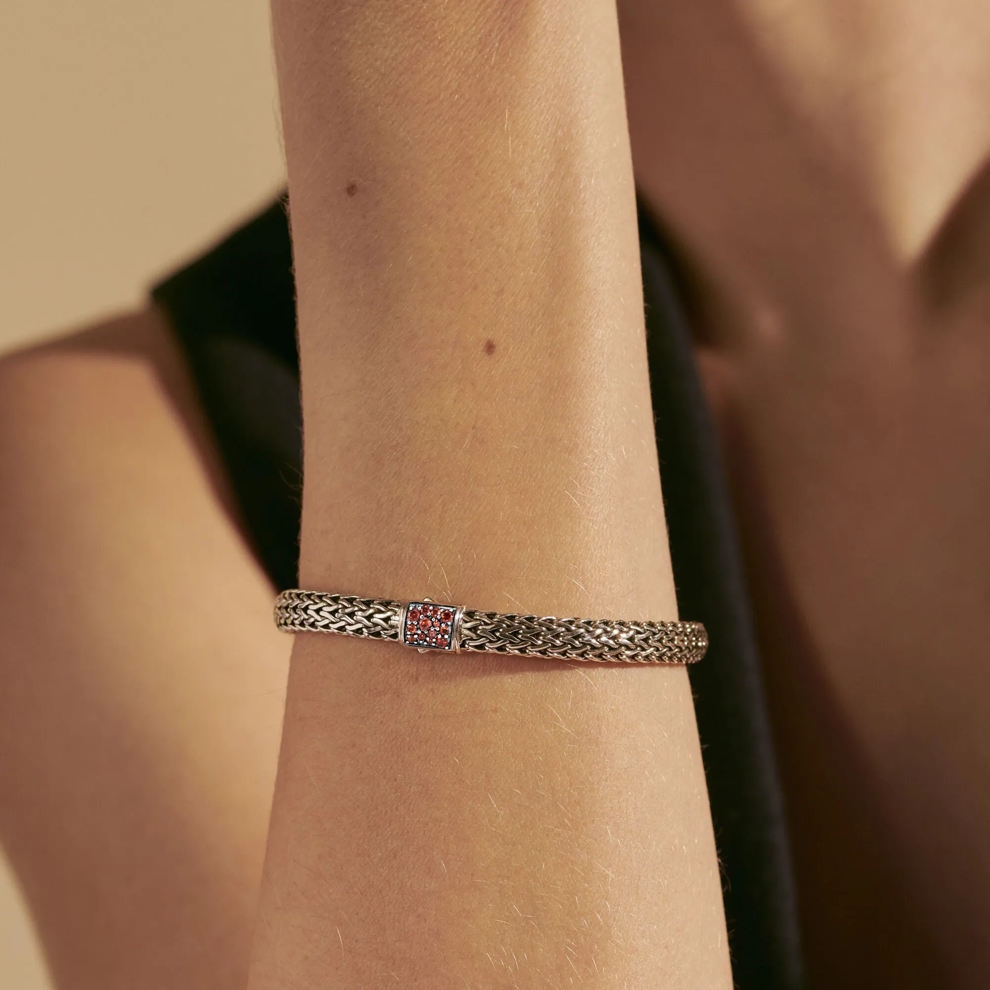 Garnet Chain Bracelet