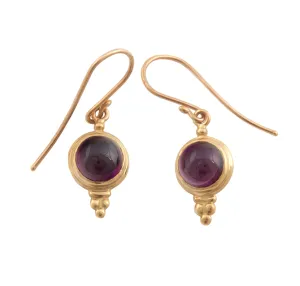 Garnet Drop Earrings