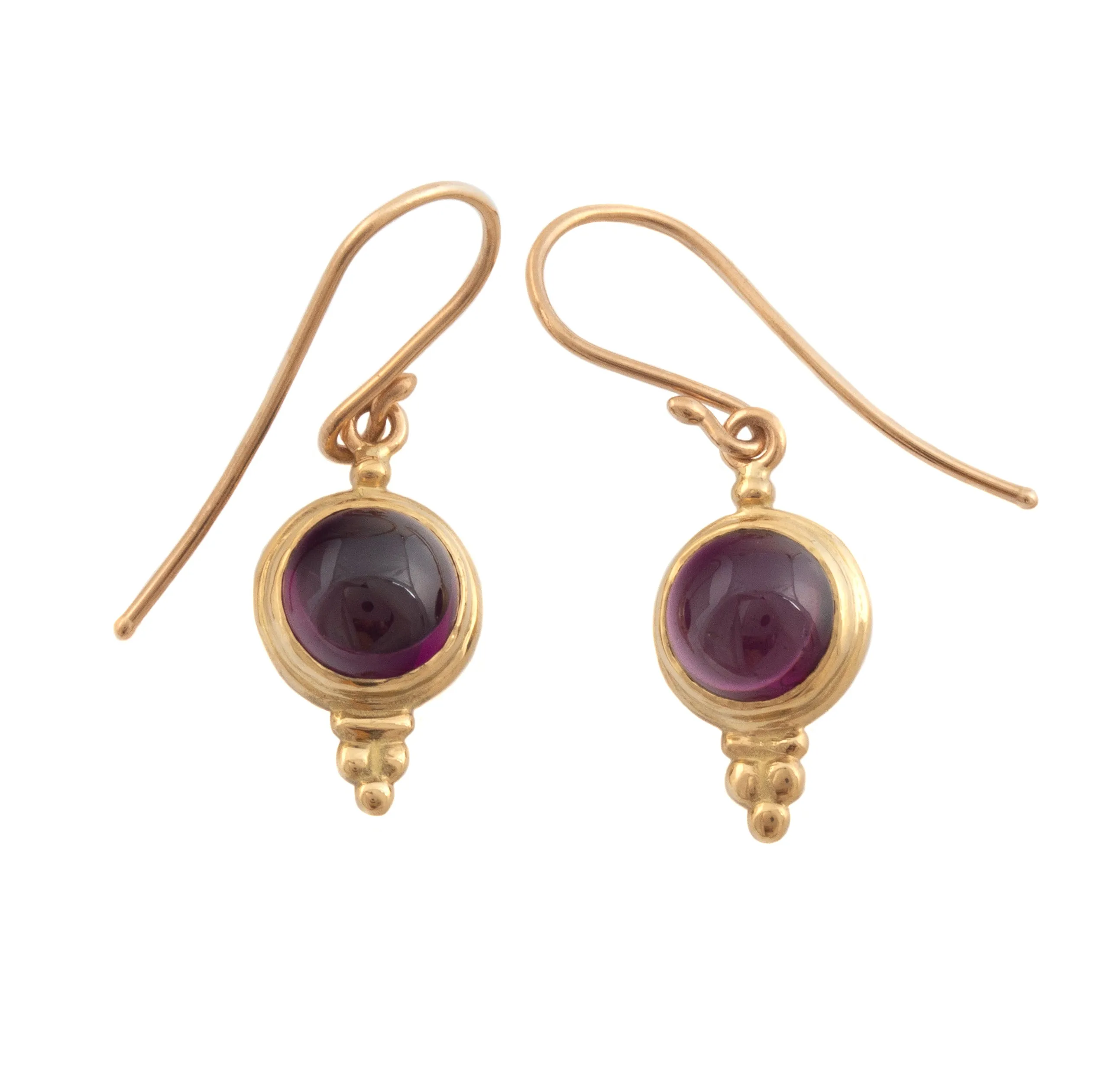 Garnet Drop Earrings