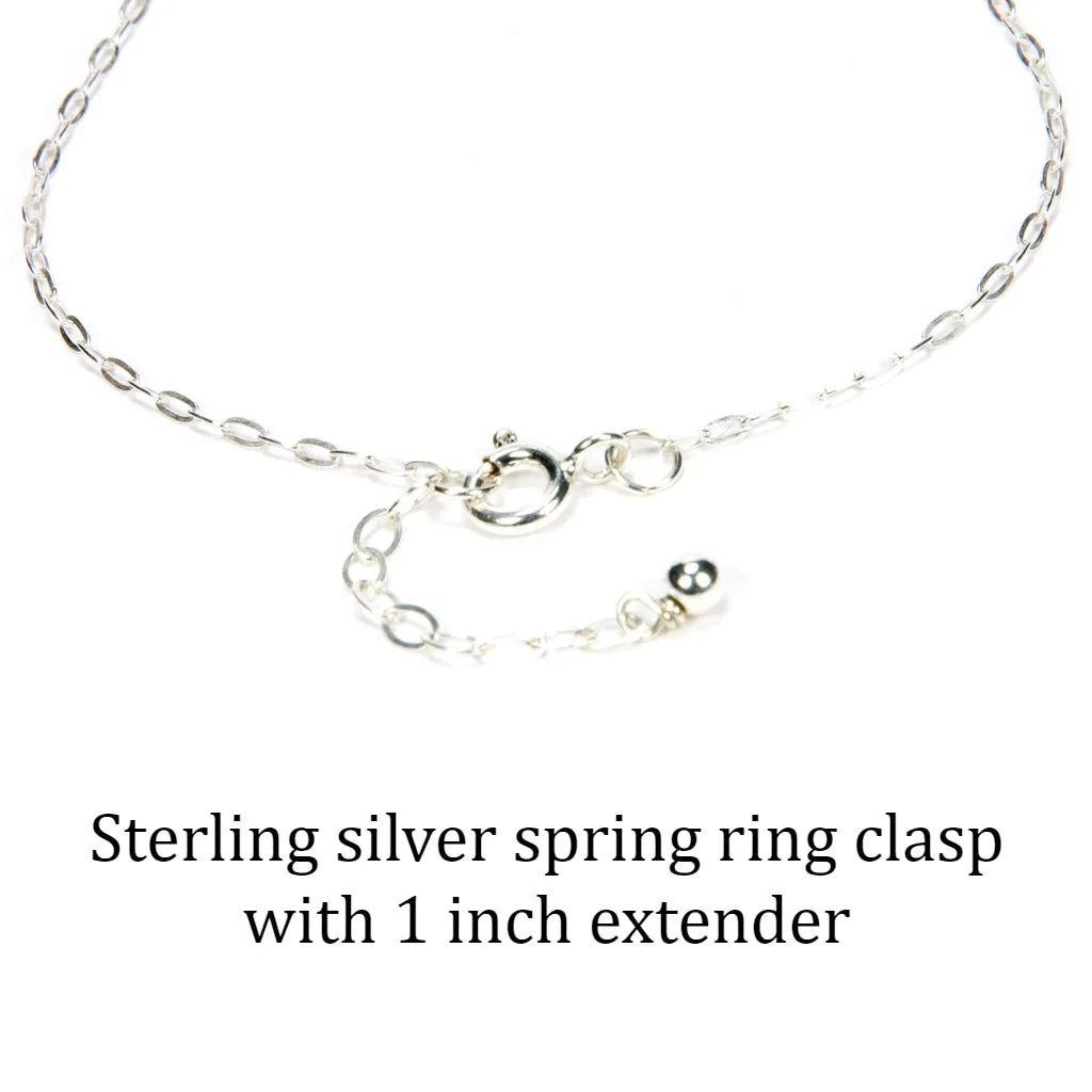 Garnet Gemstone Sterling Silver Bracelet