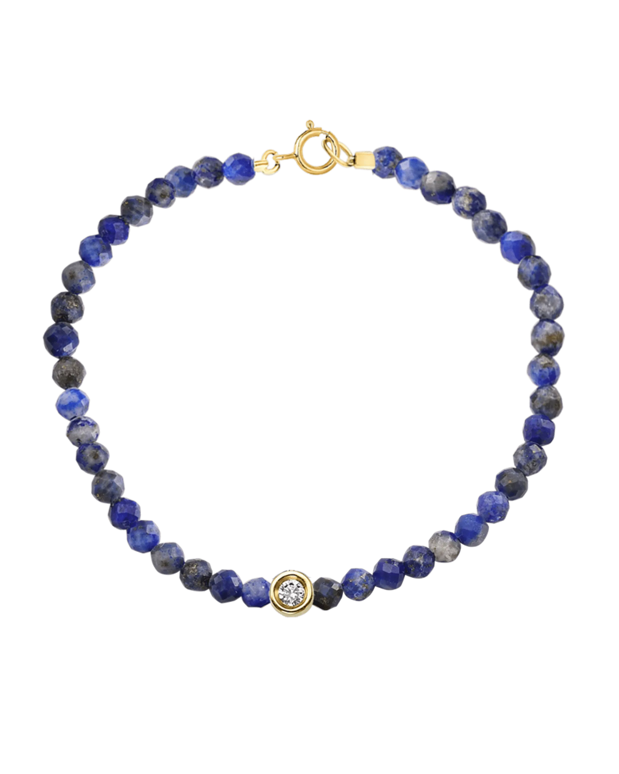 Gemstone & Diamond Bracelet - 14K Yellow Gold
