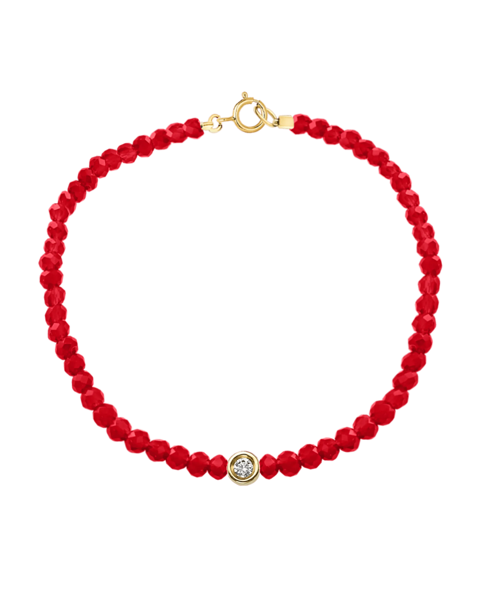 Gemstone & Diamond Bracelet - 14K Yellow Gold