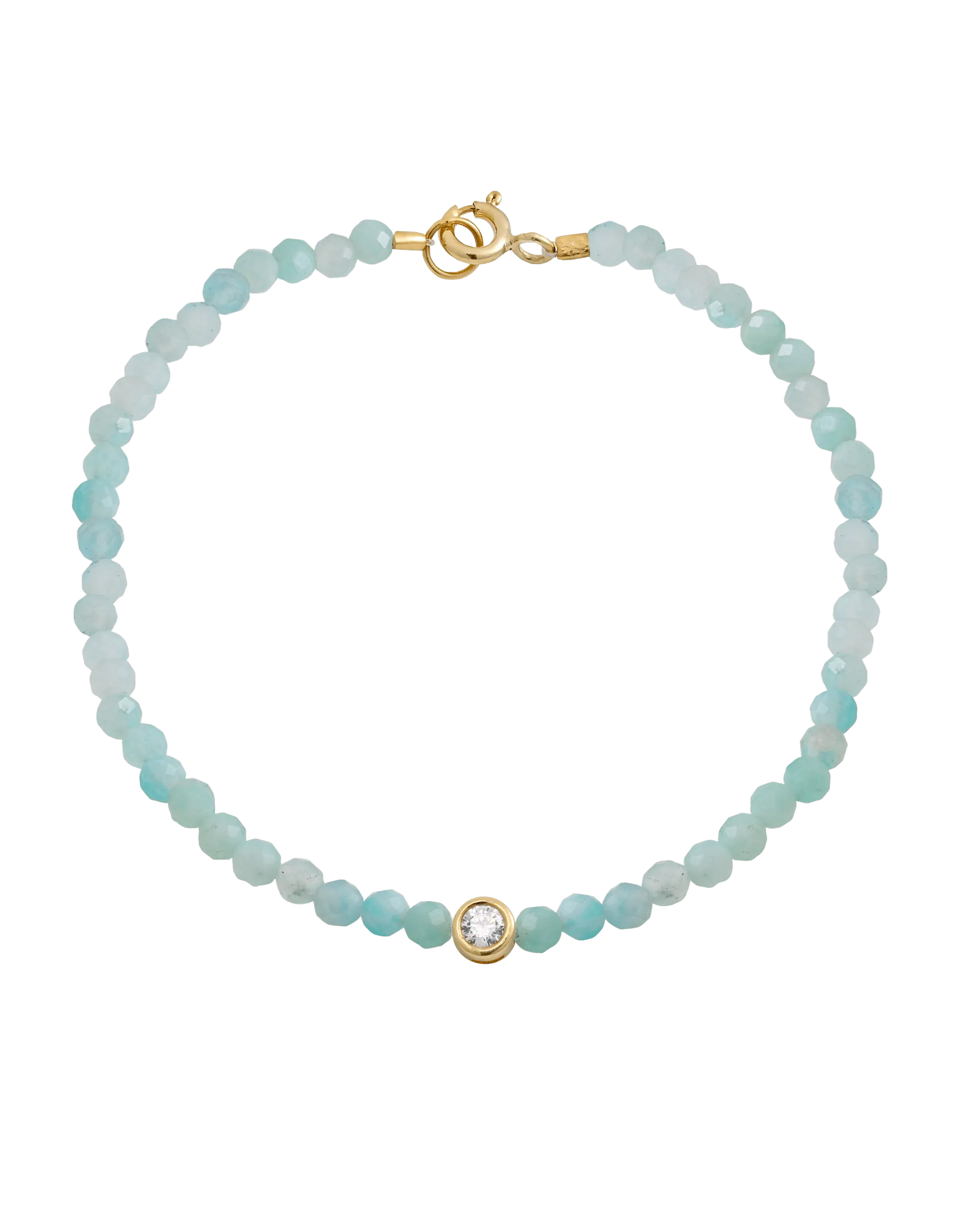 Gemstone & Diamond Bracelet - 14K Yellow Gold