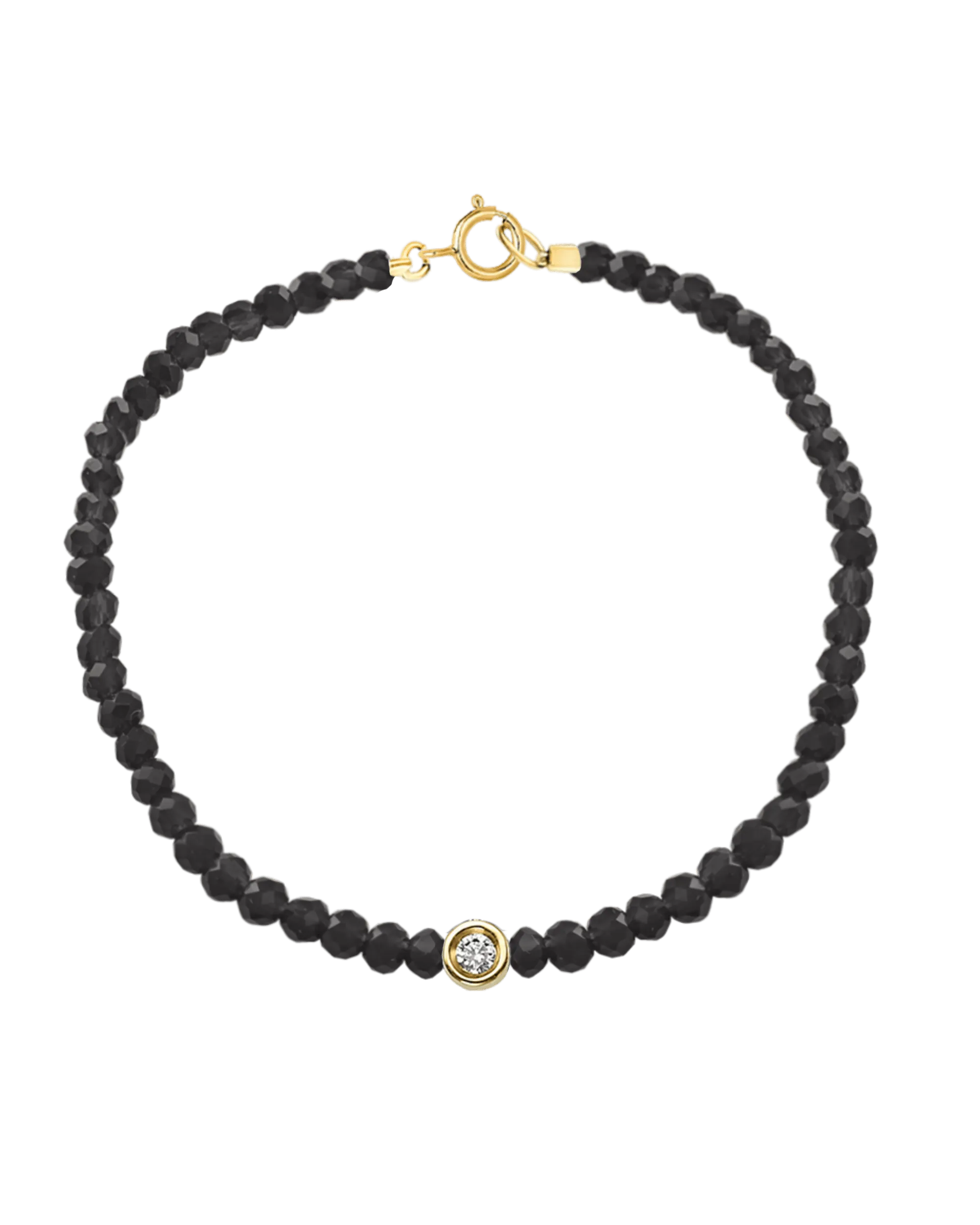 Gemstone & Diamond Bracelet - 14K Yellow Gold