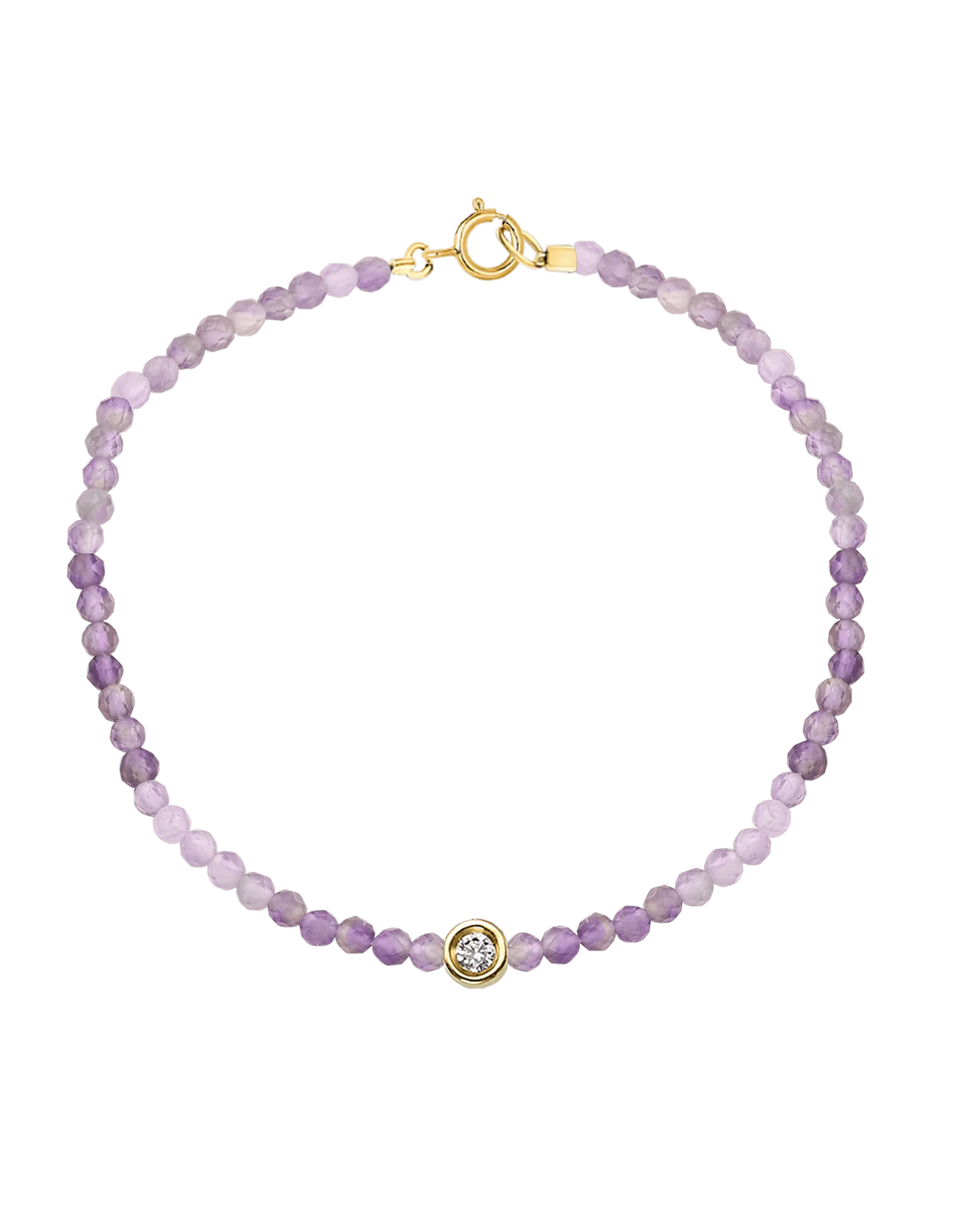 Gemstone & Diamond Bracelet - 14K Yellow Gold
