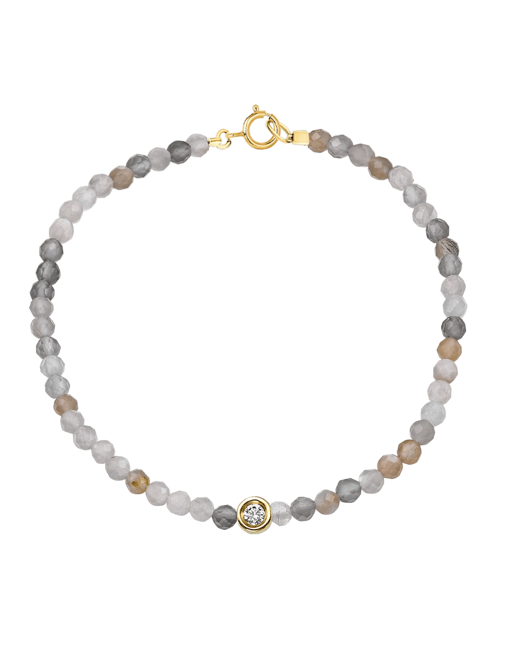 Gemstone & Diamond Bracelet - 14K Yellow Gold