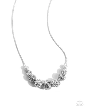 Gilded Gift - White Necklace - Paparazzi Accessories