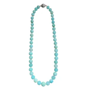 Graduated Blue Opal Necklace