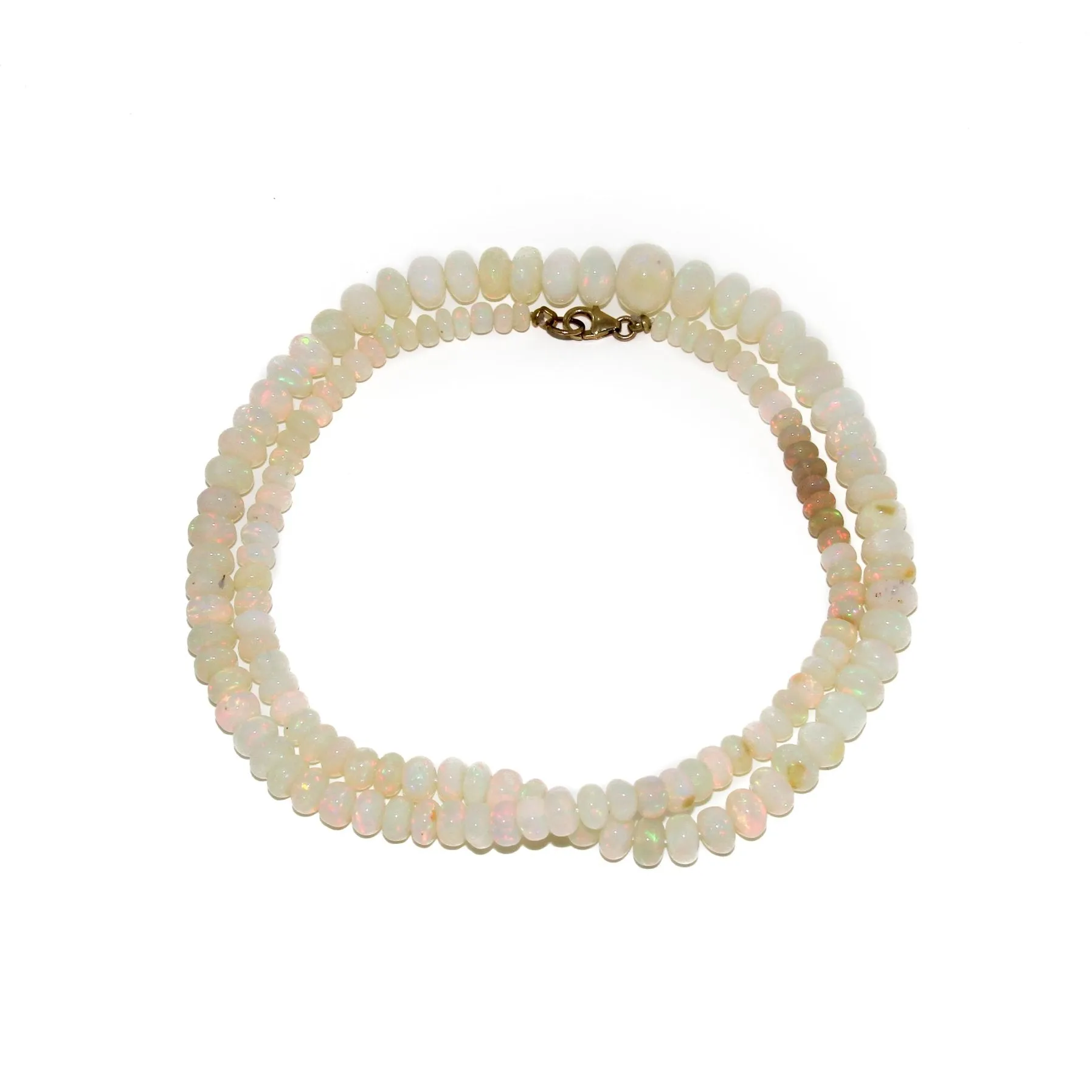 Graduated Ethiopian Opal Beaded Necklace (21 1/4)