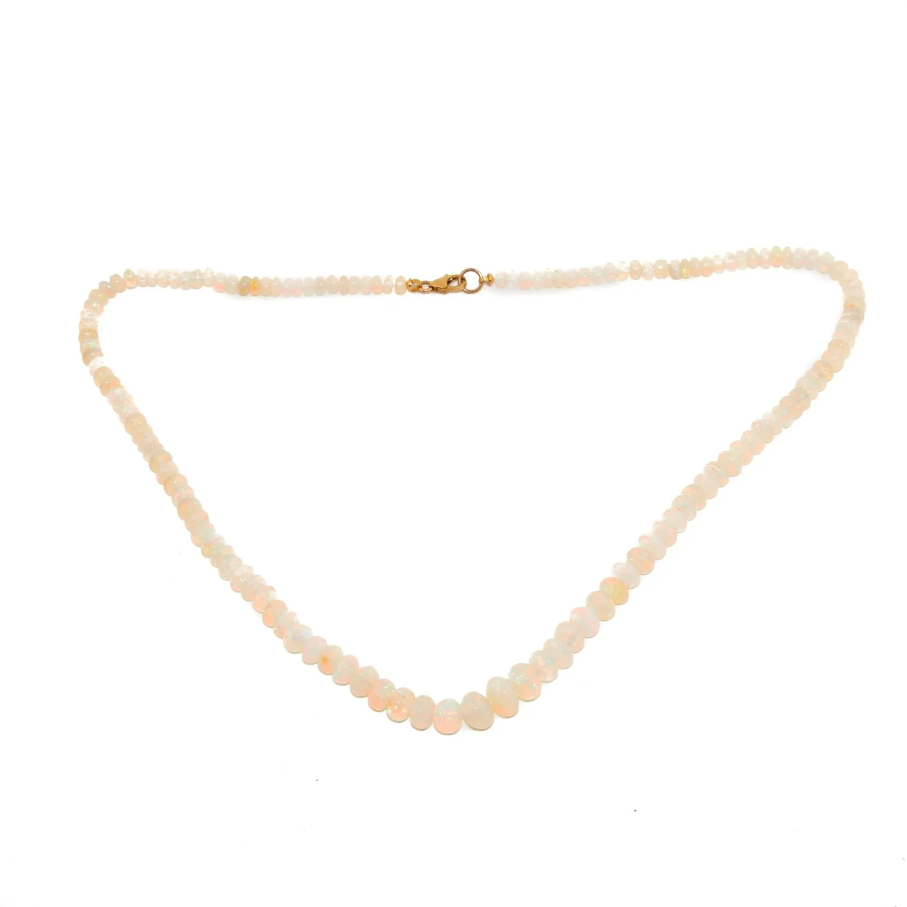 Graduated Ethiopian Opal Beaded Necklace (21 1/4)