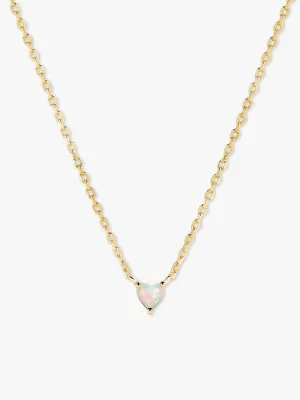 Heart Opal Necklace