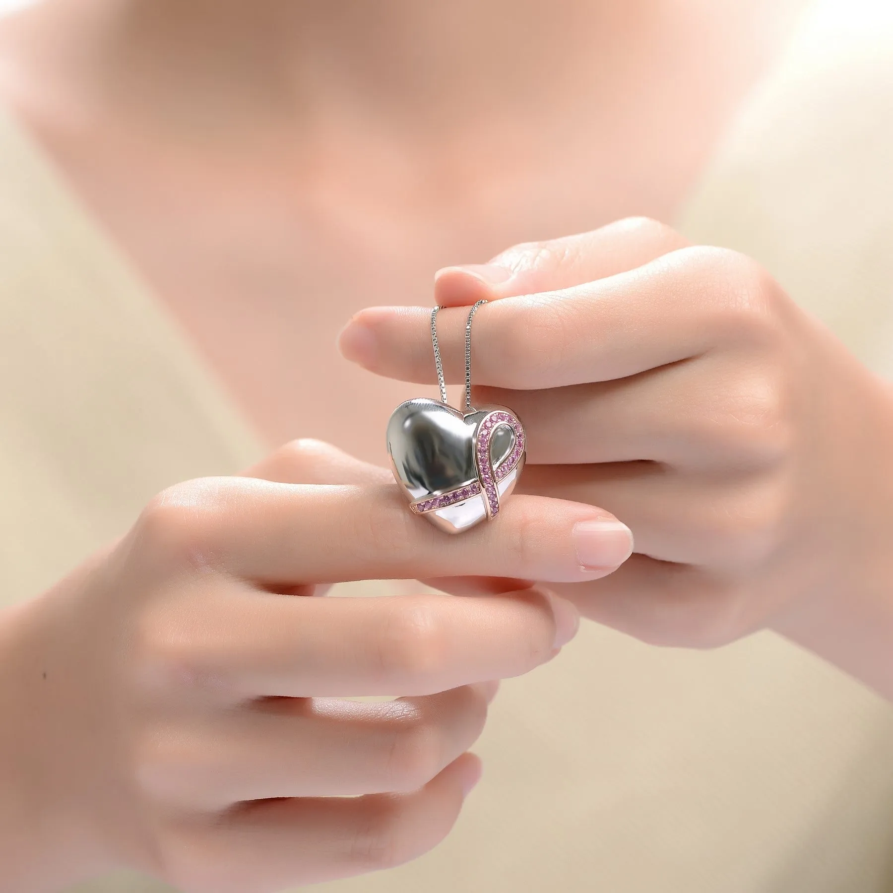 Heart-Shaped Pendant Necklace