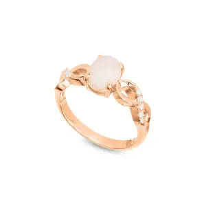 Infinity Solid Opal Ring