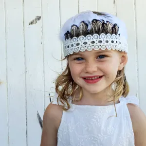 Ivory Feather Crown - Billie