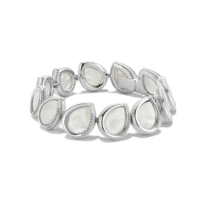 Jardin Petal Bracelet with Mother of Pearl and Diamonds