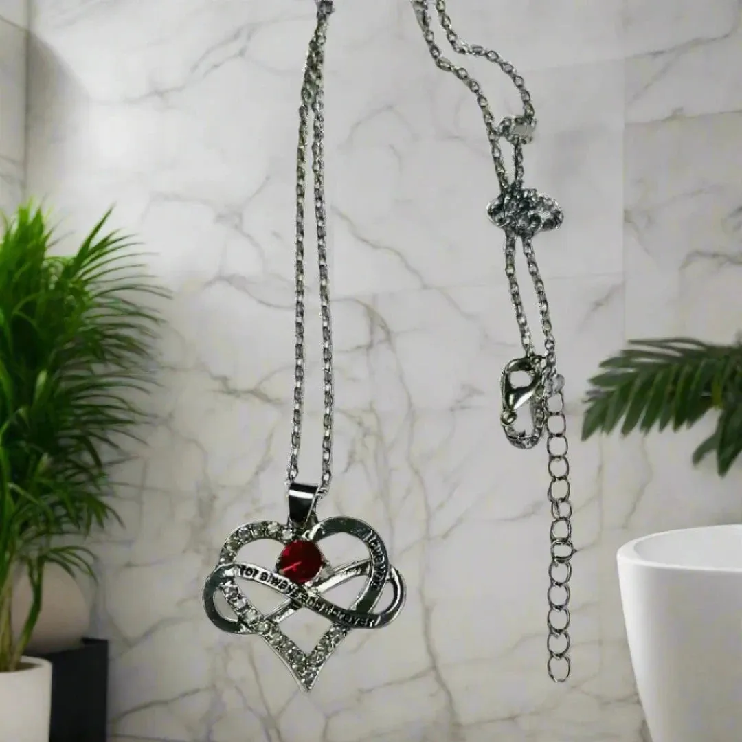 July Birthstone Ruby Necklace