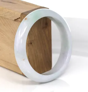 Lavender-Green Natural Burmese Jadeite Jade Bangle (58.34 mm )#477