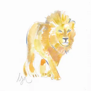 Lion Watercolor