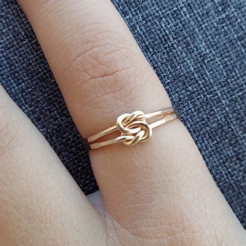 Love Knot Ring - 14K Gold-fill