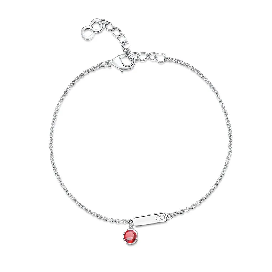 LXI Birthstone Bracelet Garnet/January