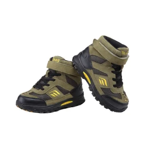 Mt. Emey 3305-7H Green/Black - Earth Kids/Ladies Straight Last Athletic Boots with Elastic Laces