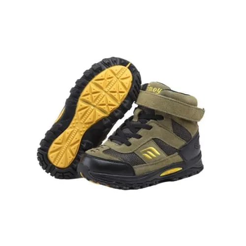 Mt. Emey 3305-7H Green/Black - Earth Kids/Ladies Straight Last Athletic Boots with Elastic Laces