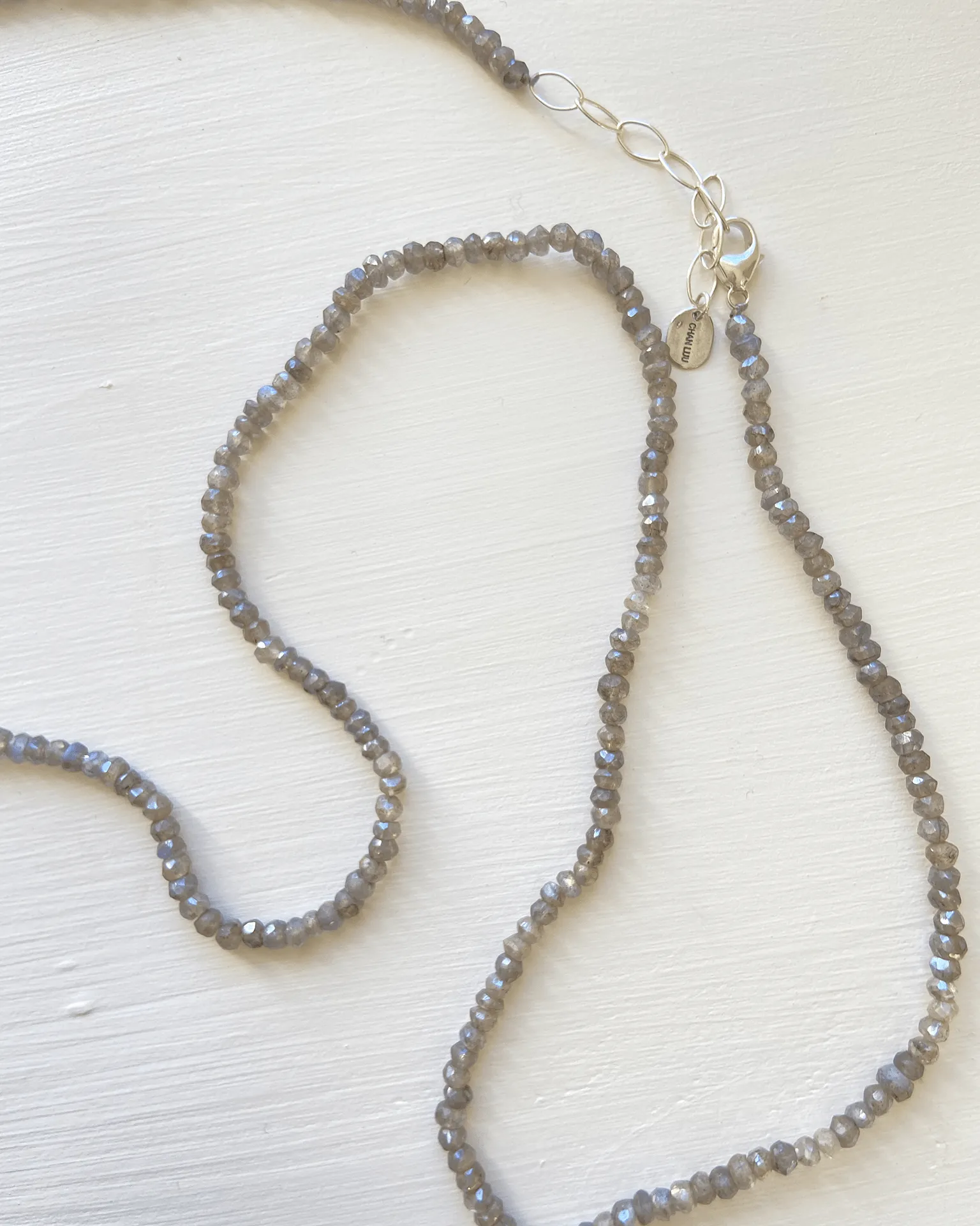 Naked Wrap Bracelet in Mystic Labradorite w/ SS