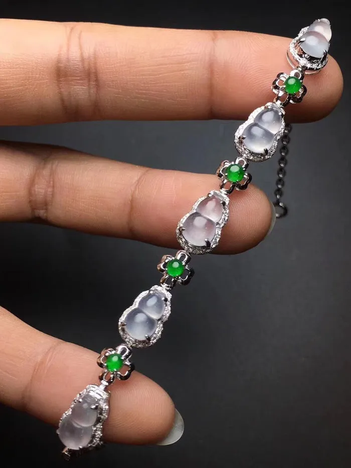Natural Jade Bracelet Jadeite Bracelet NBT76