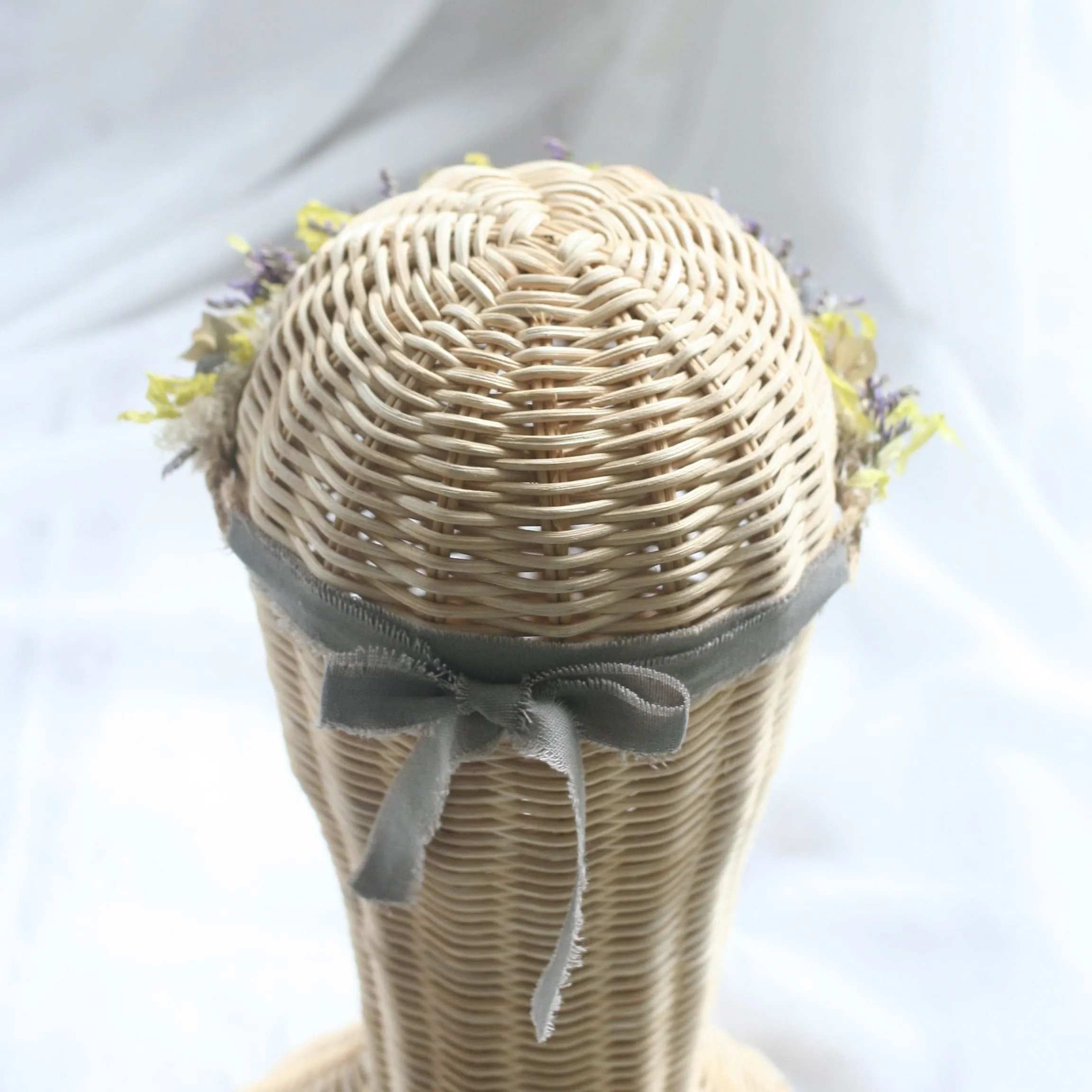 Newborn Flower Crown MOSS GREEN PURPLE