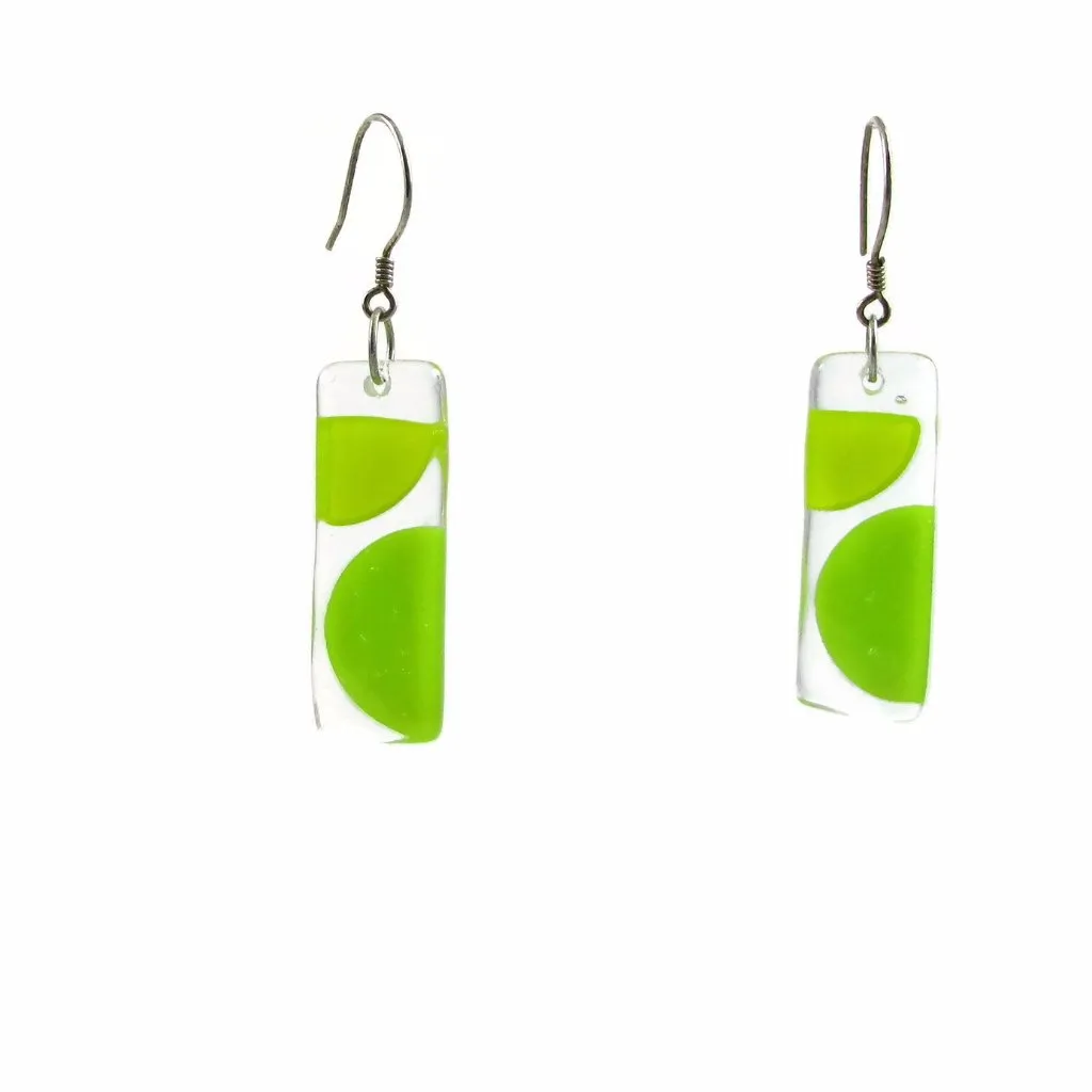 Onda Glass Earrings - Orange