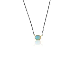 One-Of-A-Kind Oval Opal Necklace