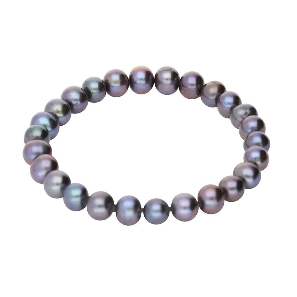 Peacock 7mm pearl bracelet