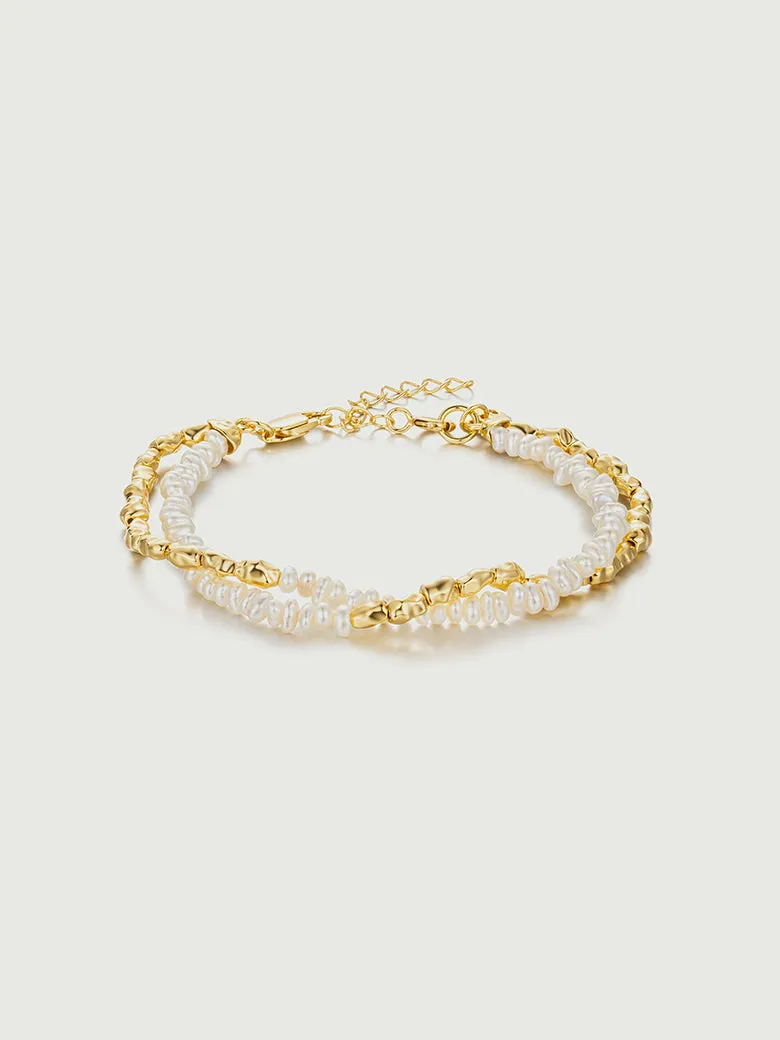 Pearl Nugget Beaded Bracelet