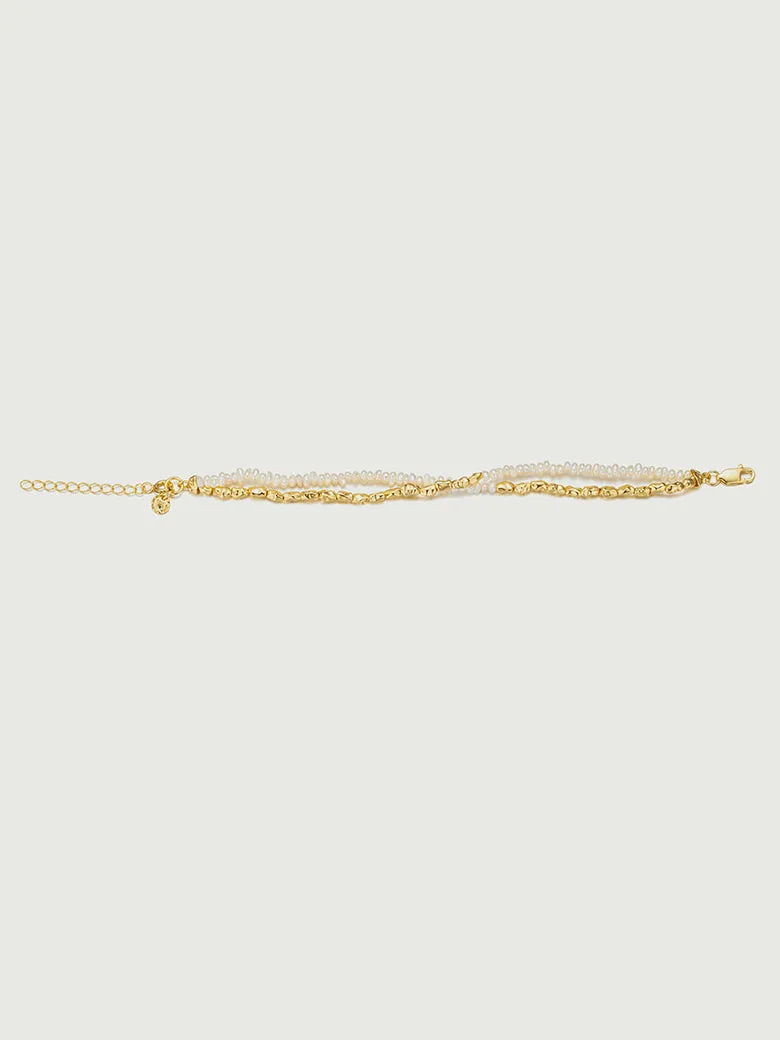 Pearl Nugget Beaded Bracelet