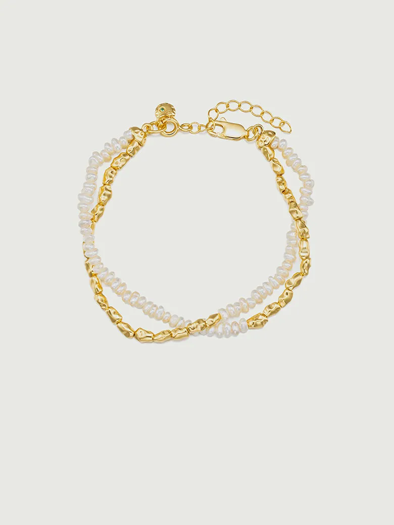 Pearl Nugget Beaded Bracelet