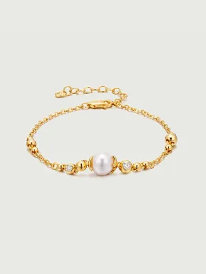 Pearl Sphere Floating Bracelet