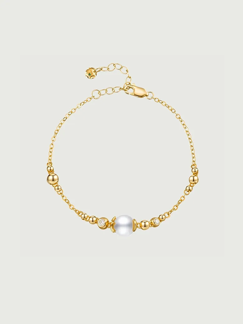 Pearl Sphere Floating Bracelet