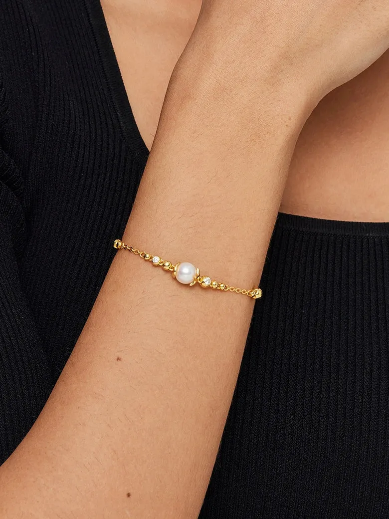 Pearl Sphere Floating Bracelet
