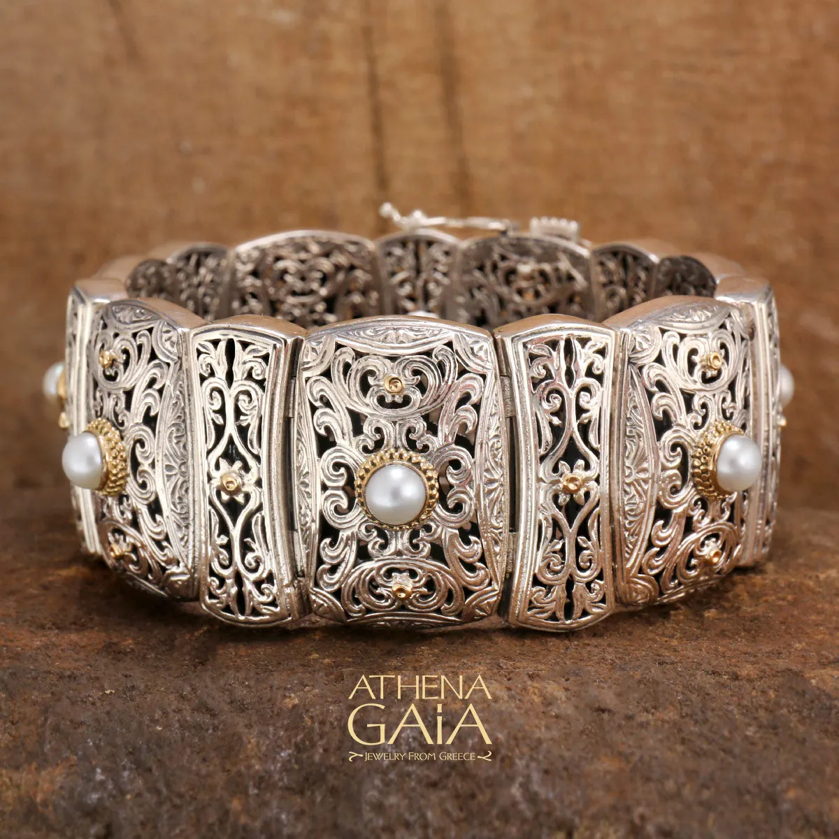 Pearl Synergy Garden Shadows Cuff Bracelet