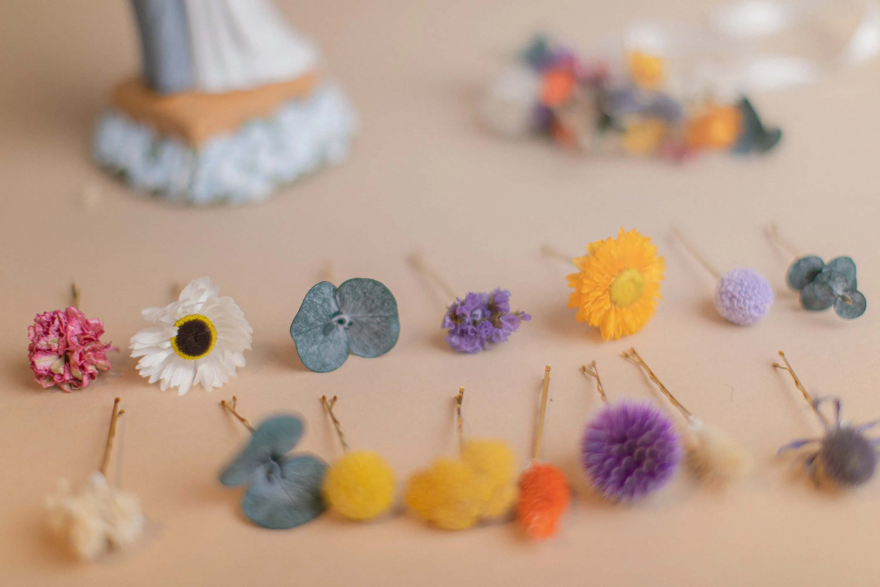 Real Dried Wildflower Half Crown / Meadow Flower Half Crown / Real Dried Flowers Crown / Dried Wedding Crown
