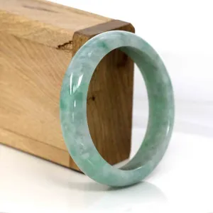 RealJade® Co. Classic Green Natural Jadeite Jade Bangle (56.54 mm) #568