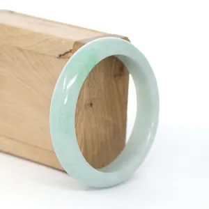RealJade® Co. "Classic Bangle"Natural Burmese Jadeite Jade Bangle ( 57.4 mm )#609