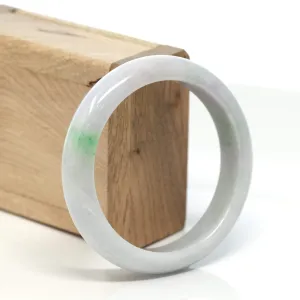 RealJade® "Classic Bangle" Genuine Burmese Green Jadeite Jade Bangle Bracelet (58.32 mm) #154