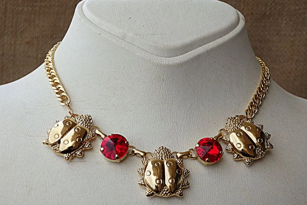 Red ruby necklace