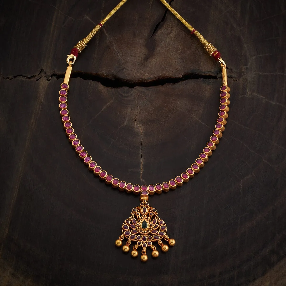 Reversible 92.5 Silver Temple Necklace 165735