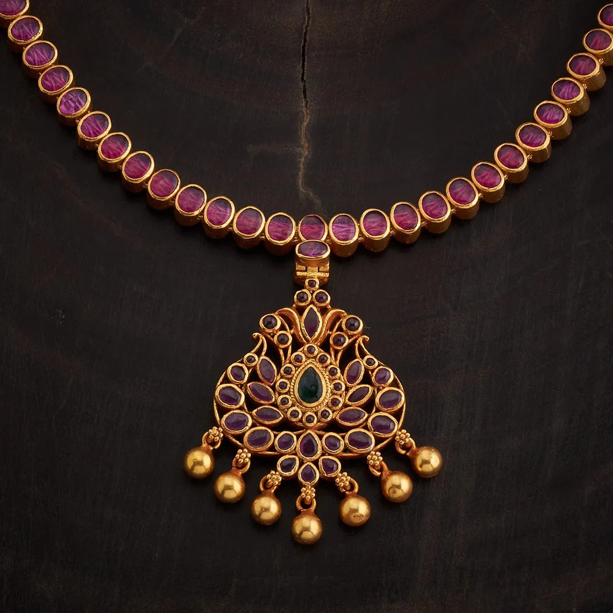 Reversible 92.5 Silver Temple Necklace 165735