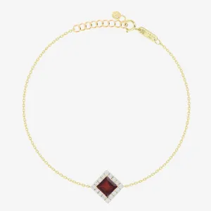 Roda Bracelet in Diamond and Garnet